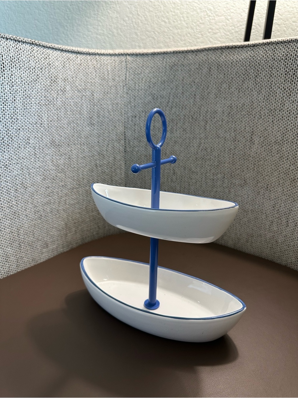 Ceramic boat serving stand • jewelry stand • many uses • brand new